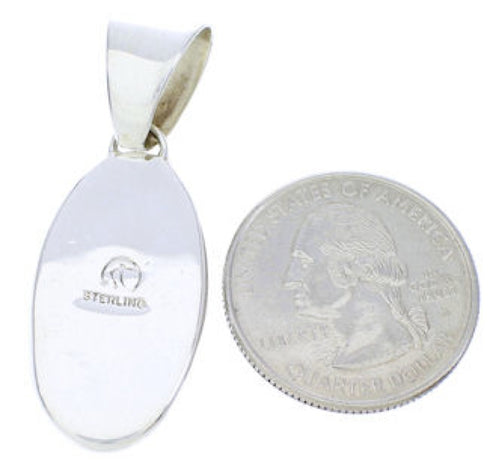 Turquoise Inlay Jewelry Sterling Silver Pendant GS75683